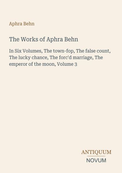 Produktbild: The Works of Aphra Behn