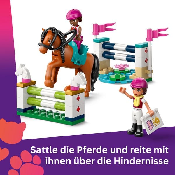 Produktbild: LEGO Friends 42688 Pferdestall und Reitschule, Pferdefiguren Spielset