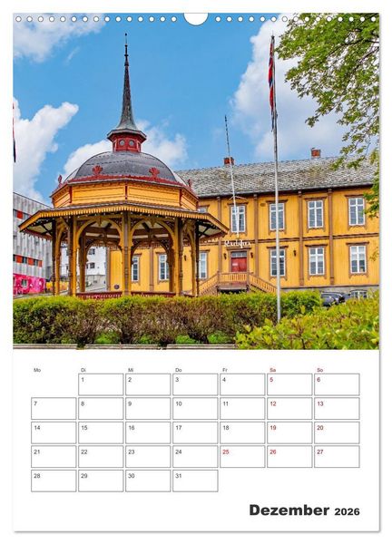 Produktbild: Norwegens K&uuml;stenst&auml;dte - Reiseplaner (Wandkalender 2026 DIN A3 hoch), CALVENDO Monatskalender