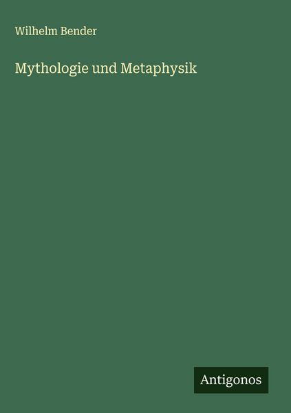 Produktbild: Mythologie und Metaphysik