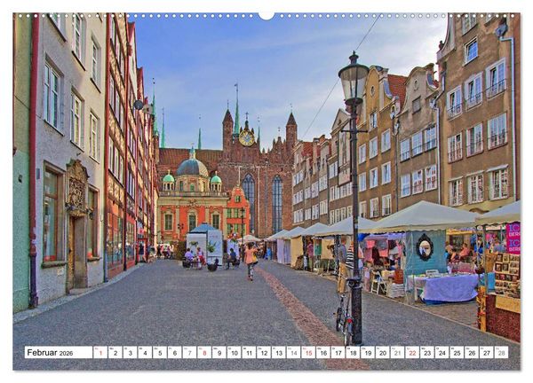 Produktbild: Danzig - Eine historische Sch&ouml;nheit (hochwertiger Premium Wandkalender 2026 DIN A2 quer), Kunstdruck in Hochglanz
