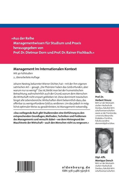 Produktbild: Management im internationalen Kontext