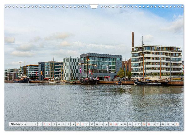 Produktbild: Bremerhaven Stadtansichten (Wandkalender 2026 DIN A3 quer), CALVENDO Monatskalender