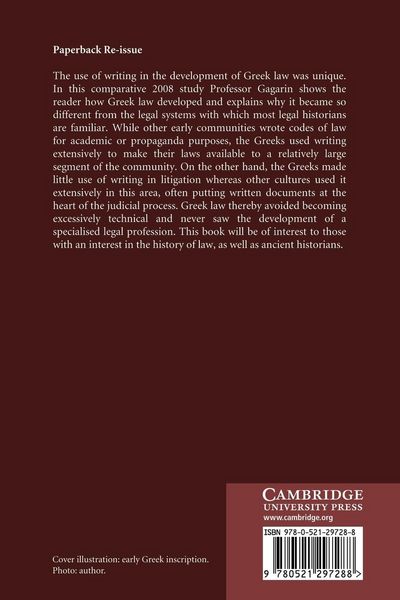 Produktbild: Writing Greek Law