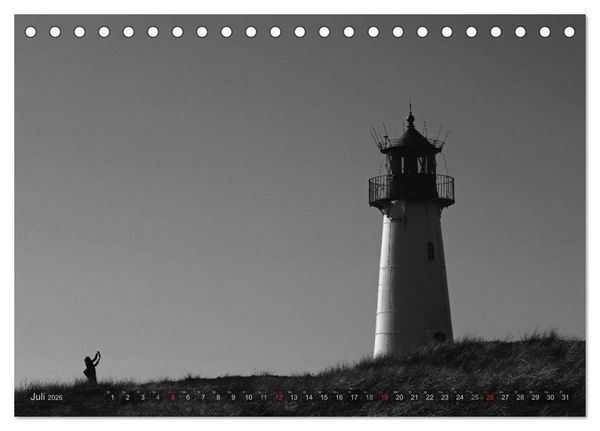 Produktbild: 54&deg;54'57"N 8&deg;19'51"E SYLT (Tischkalender 2026 DIN A5 quer), CALVENDO Monatskalender