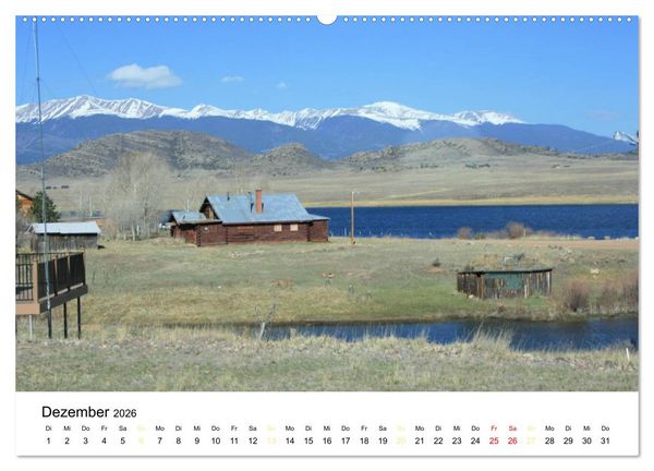 Produktbild: Colorado, USA - Ausflugsziele rund um Colorado Springs (Wandkalender 2026 DIN A2 quer), CALVENDO Monatskalender