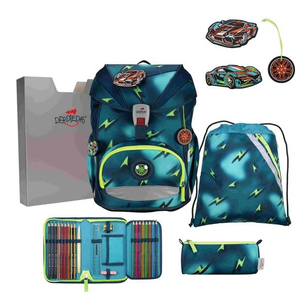Produktbild: DerDieDas Schulranzen Set ErgoFlex Superlight, Schulranzen Set, 5tlg, Magic Light