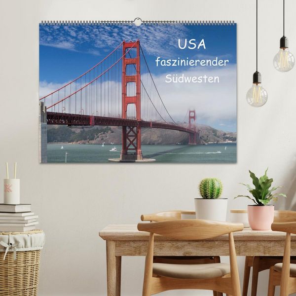 Produktbild: USA - faszinierender S&uuml;dwesten / CH-Version (Wandkalender 2026 DIN A2 quer), CALVENDO Monatskalender