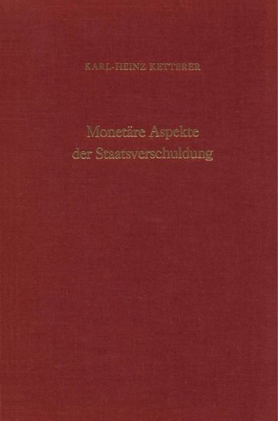 Produktbild: Monet&auml;re Aspekte der Staatsverschuldung.