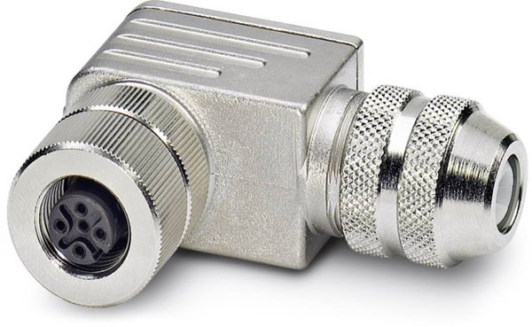 Produktbild: Phoenix Contact 1430433 Sensor-/Aktor-Steckverbinder, unkonfektioniert M12 Buchse, gewinkelt Polzahl Sensoren: 5 1 St.