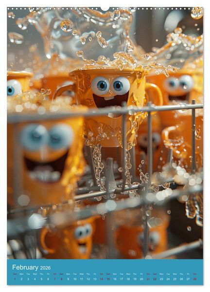 Produktbild: A Lot of Fun at home (High Quality Premium Wall Calendar 2026 DIN A2 portrait),CALVENDO 12 Month Wall Calendar