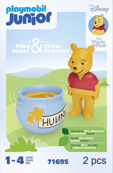 PLAYMOBIL JUNIOR & Disney 71695 - Winnie Puuhs Stehauf-Honigtopf