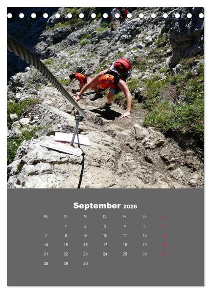 Produktbild: Erlebnis Outdoor Klettern (Tischkalender 2026 DIN A5 hoch), CALVENDO Monatskalender