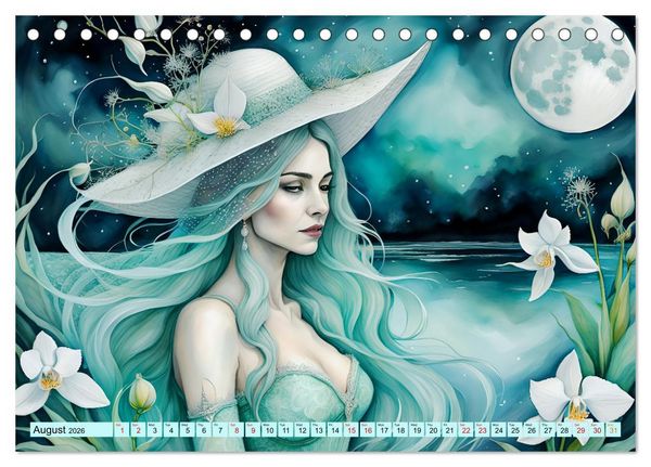 Produktbild: Enchantress of nature (Desk Calendar 2026 DIN A5 landscape), CALVENDO 12 Month DeskCalendar