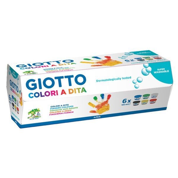 GIOTTO Finger Paint Set 6x100ml
