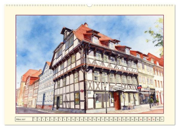 Produktbild: Die sch&ouml;nsten Altst&auml;dte in Niedersachsen (Wandkalender 2027 DIN A2 quer), CALVENDO Monatskalender