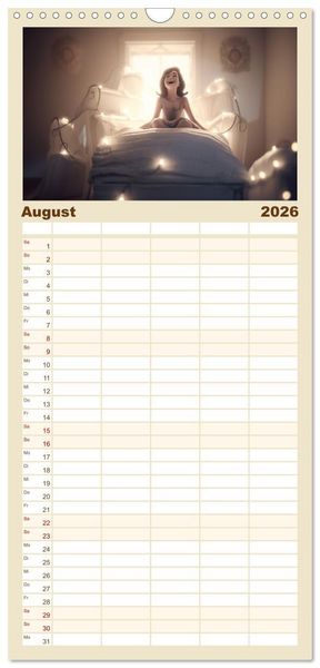 Produktbild: Familienplaner 2026 - Gl&uuml;cklich wie im M&auml;rchen mit 5 Spalten (Wandkalender, 21 x 45 cm) CALVENDO