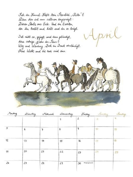 Produktbild: Rilke-Kalender 2027 &ndash; Wandkalender