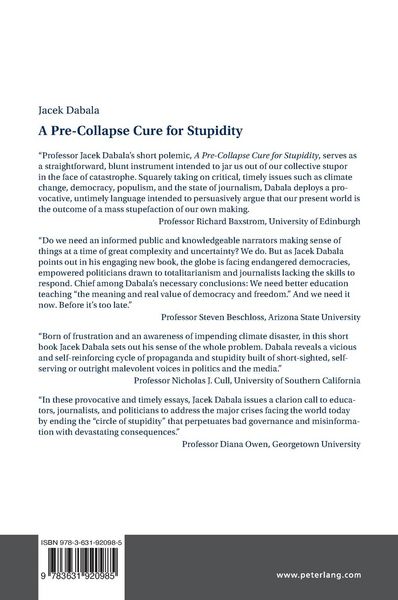 Produktbild: A Pre-Collapse Cure for Stupidity