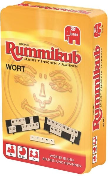 Jumbo Rummikub WORT Kompakt, Jeu de cartes, Enfants et adultes, 20