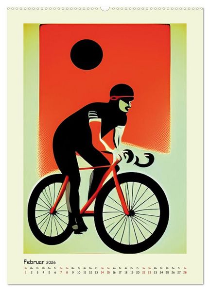 Produktbild: Geliebter Radsport (Wandkalender 2026 DIN A2 hoch), CALVENDO Monatskalender