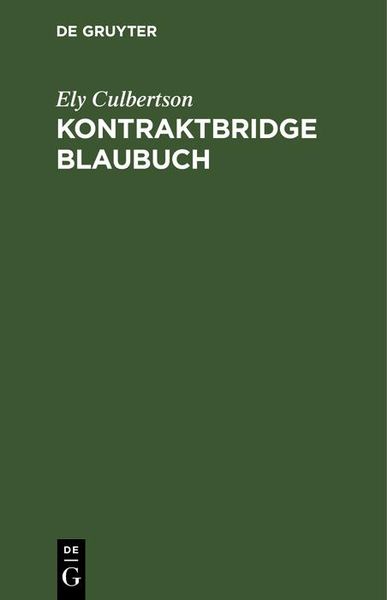 Produktbild: Kontraktbridge Blaubuch