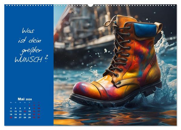 Produktbild: KI Mut - Trau Dich und stell Dir die richtige Frage (Wandkalender 2026 DIN A2 quer), CALVENDO Monatskalender