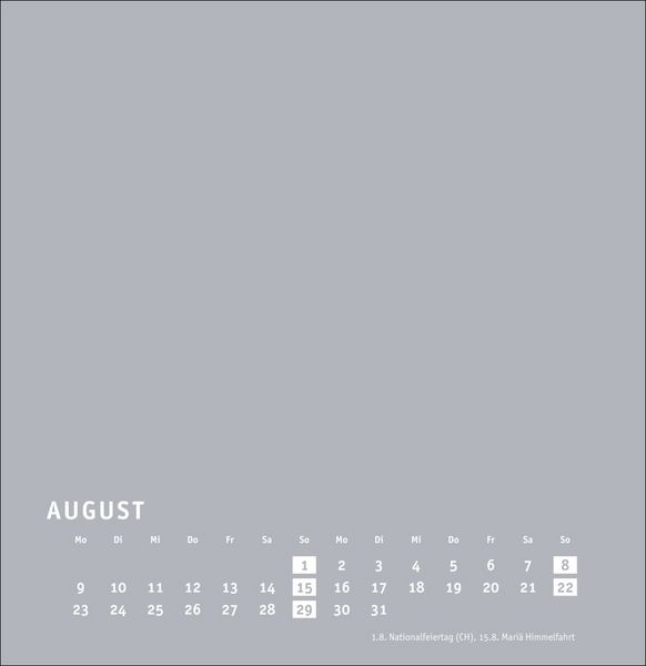 Produktbild: Premium-Bastelkalender silbergrau gro&szlig; 2027
