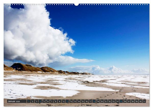Produktbild: F&ouml;hr und Amrum - Spazierg&auml;nge am Meer (Wandkalender 2026 DIN A2 quer), CALVENDO Monatskalender