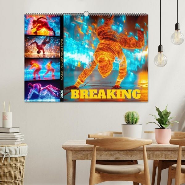 Produktbild: BREAKING Cooler Tanz und krasse Moves (Wandkalender 2026 DIN A2 quer), CALVENDO Monatskalender