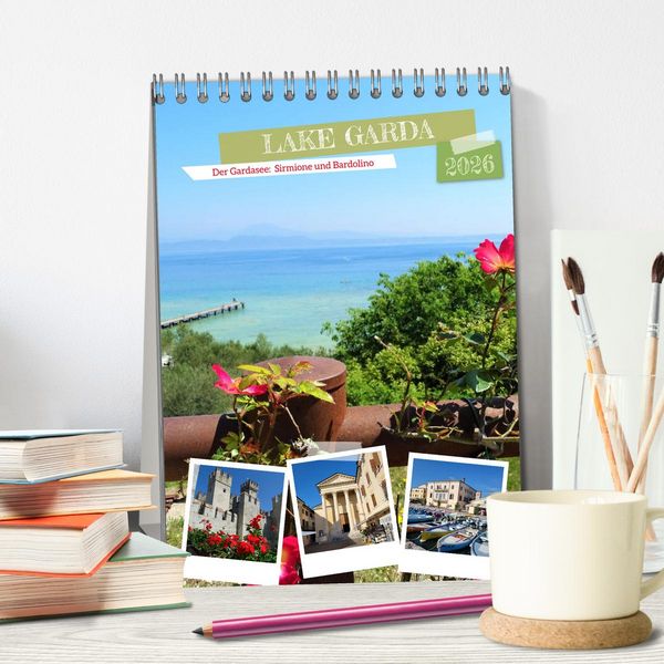 Produktbild: LAKE GARDA DerGardasee: Sirmione und Bardolino (Tischkalender 2026 DIN A5 hoch), CALVENDO Monatskalender