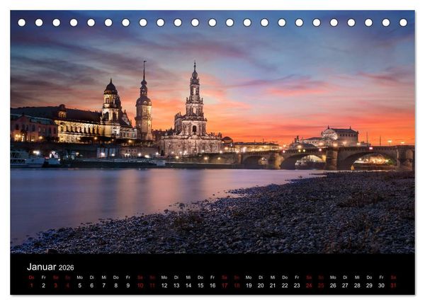 Produktbild: Dresden und Umland (Tischkalender 2026 DIN A5 quer), CALVENDO Monatskalender