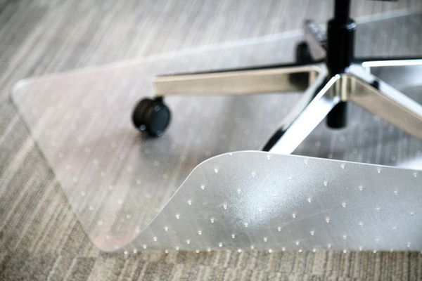 Produktbild: Q-CONNECT&reg; Bodenschutzmatte f&uuml;r Teppichb&ouml;den rPET, 90 x 120 cm