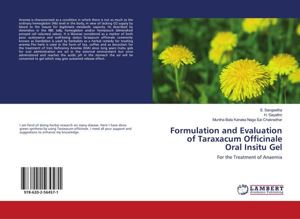 Produktbild: Formulation and Evaluation of Taraxacum Officinale Oral Insitu Gel