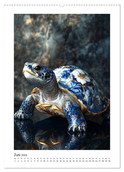 Produktbild: Kunst trifft Natur (hochwertiger Premium Wandkalender 2026 DIN A2 hoch), Kunstdruck in Hochglanz