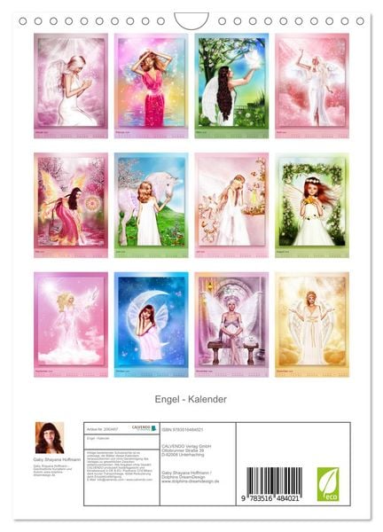 Produktbild: Engel - Kalender (Wandkalender 2026 DIN A4 hoch), CALVENDO Monatskalender