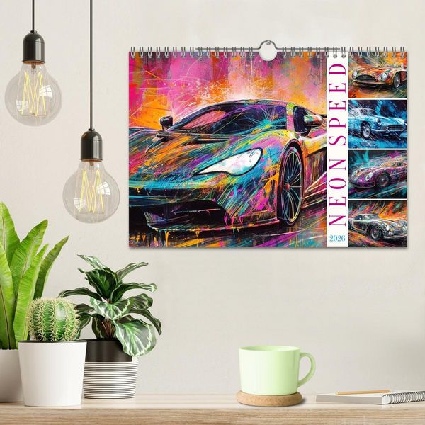 Produktbild: Neon Speed (Wandkalender 2026 DIN A4 quer), CALVENDO Monatskalender