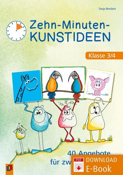 Produktbild: Zehn-Minuten-Kunstideen - Klasse 3/4