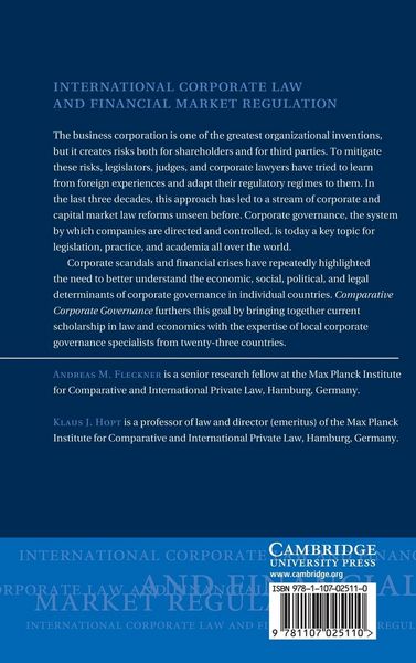 Produktbild: Comparative Corporate Governance