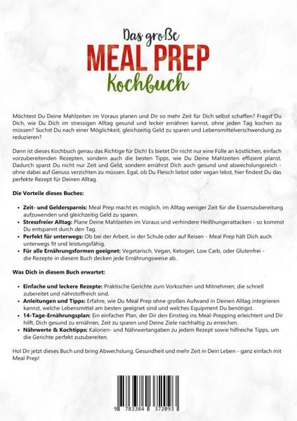 Produktbild: Das gro&szlig;e Meal Prep Kochbuch