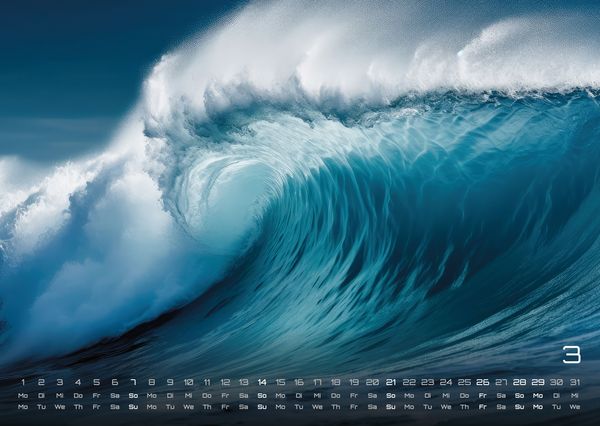 Produktbild: Meer &ndash; Im Rhythmus der Gezeiten! - 2027 - Kalender DIN A3