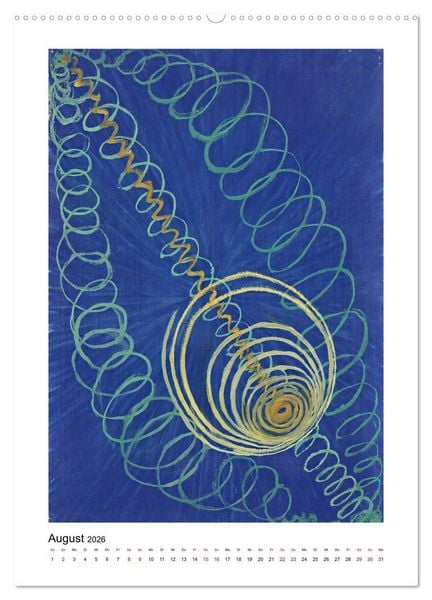 Produktbild: Hilma af Klint - Ein Jahr voller mystischer Kunst (hochwertiger Premium Wandkalender 2026 DIN A2 hoch), Kunstdruck in Hochglanz