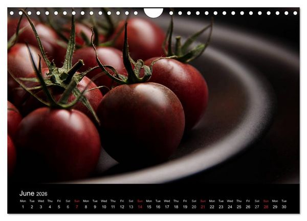 Produktbild: Delicious - Gourmet Food Calendar 2026 / UK-Version (Wall Calendar 2026 DIN A4 landscape), CALVENDO 12 Month Wall Calendar