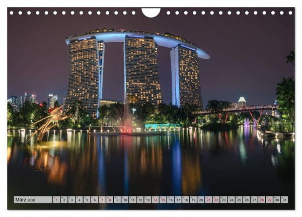 Produktbild: Singapur entdecken (Wandkalender 2026 DIN A4 quer), CALVENDO Monatskalender