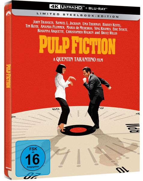 Produktbild: Pulp Fiction - Limited Edition - Steelbook (4K Ultra HD) (+ Blu-ray)
