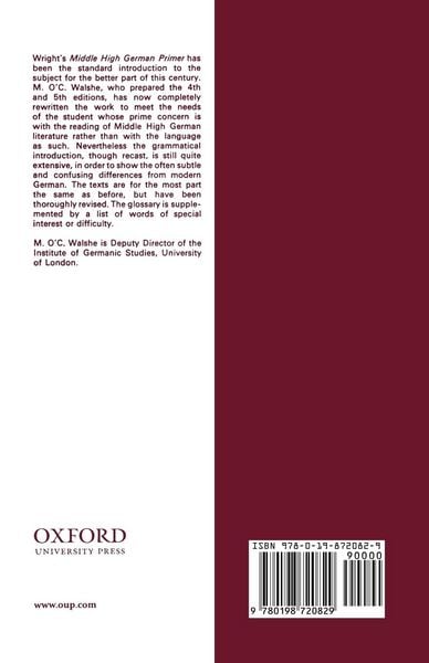 Produktbild: A Middle High German Reader