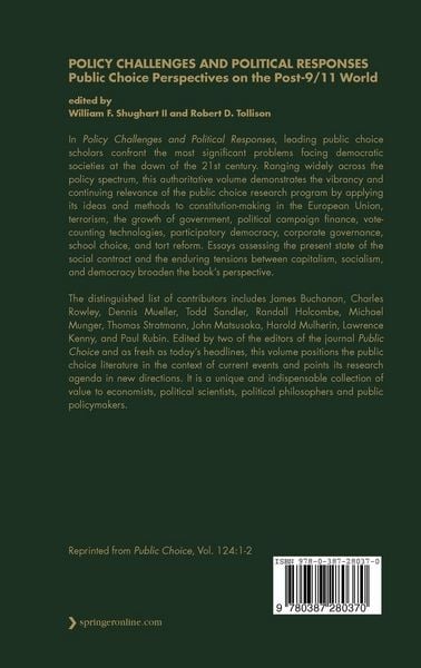 Produktbild: Policy Challenges and Political Responses