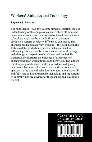 Produktbild: Workers' Attitudes and Technology