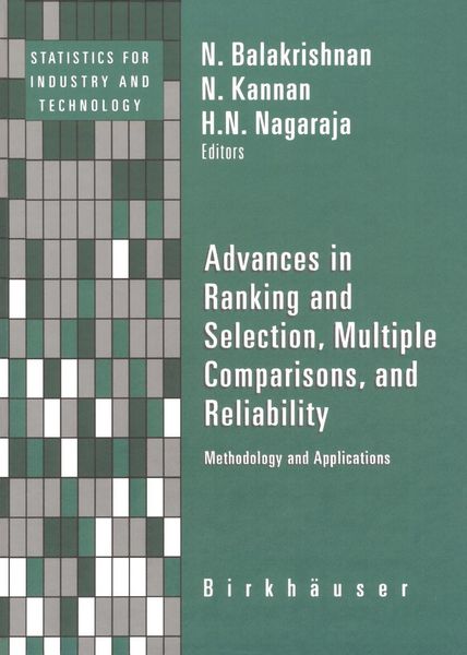 Produktbild: Advances in Ranking and Selection, Multiple Comparisons, and Reliability