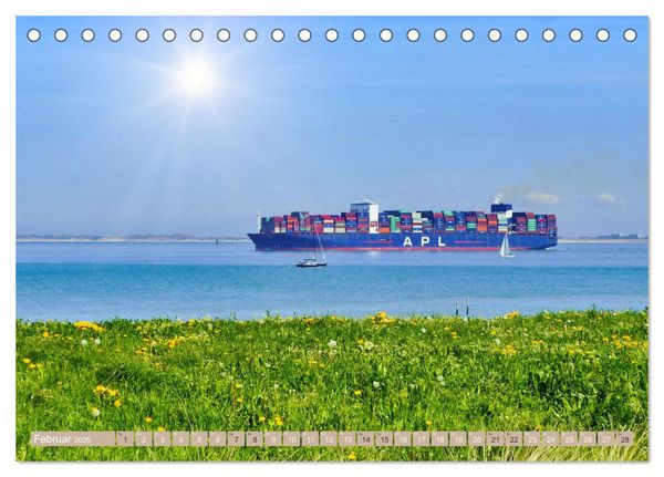 Produktbild: Zeeland - Wasser, Sand und Meer (Tischkalender 2026 DIN A5 quer), CALVENDO Monatskalender